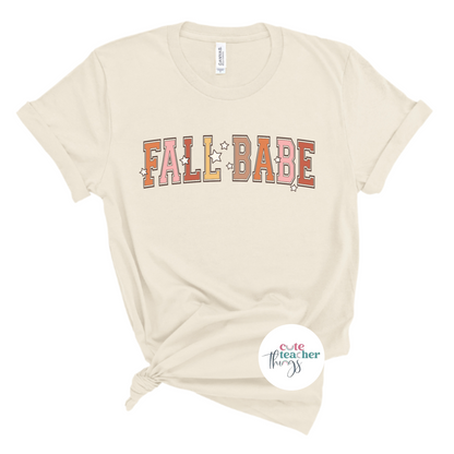 thanksgiving gift, retro fall babe shirt, fall vibes