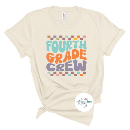 fourth grade teacher tee, teacher gift, school staff shirt