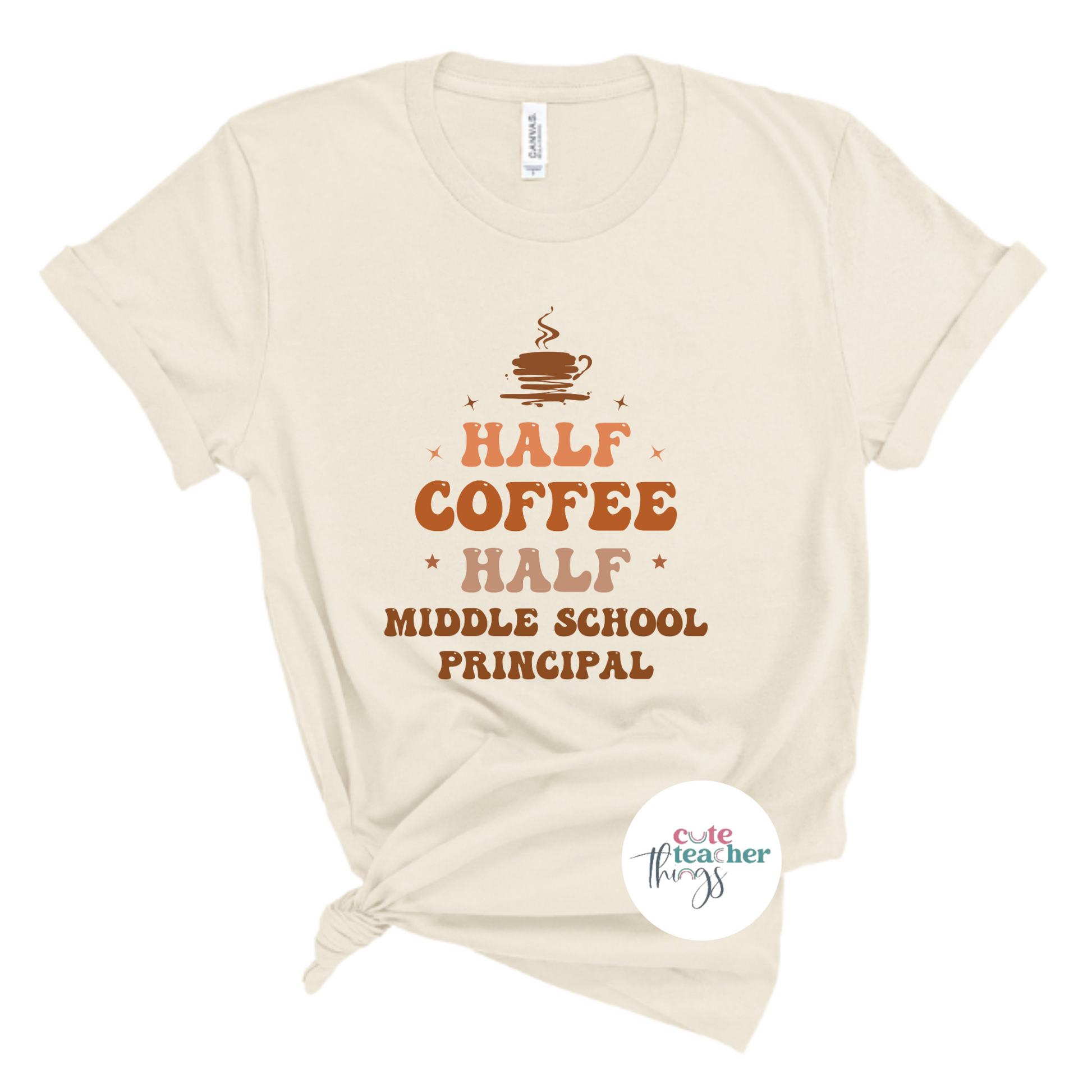 principal graphic tee, coffee principal t-shirt,  school administration shirt