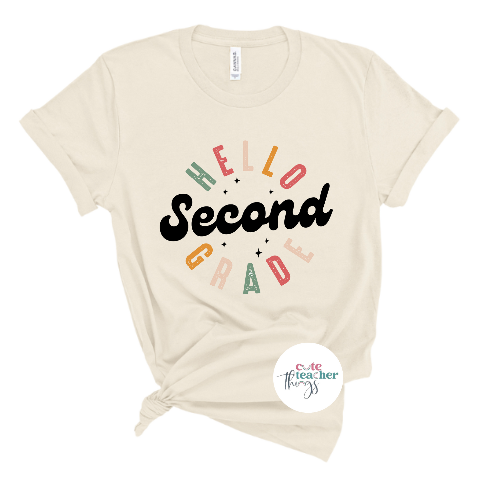 hello second grade 2 tee, appreciation gift, second grade graphic shirt