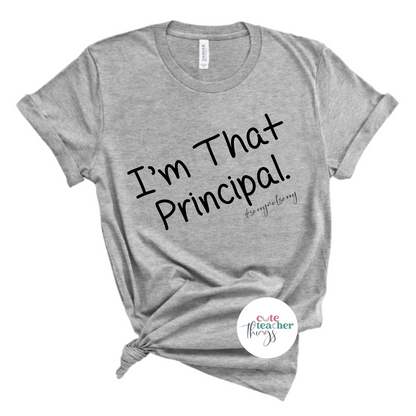 elementary school principal, middle school principal, school administrator t-shirt