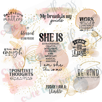 i am she, she is me tumbler wrap design