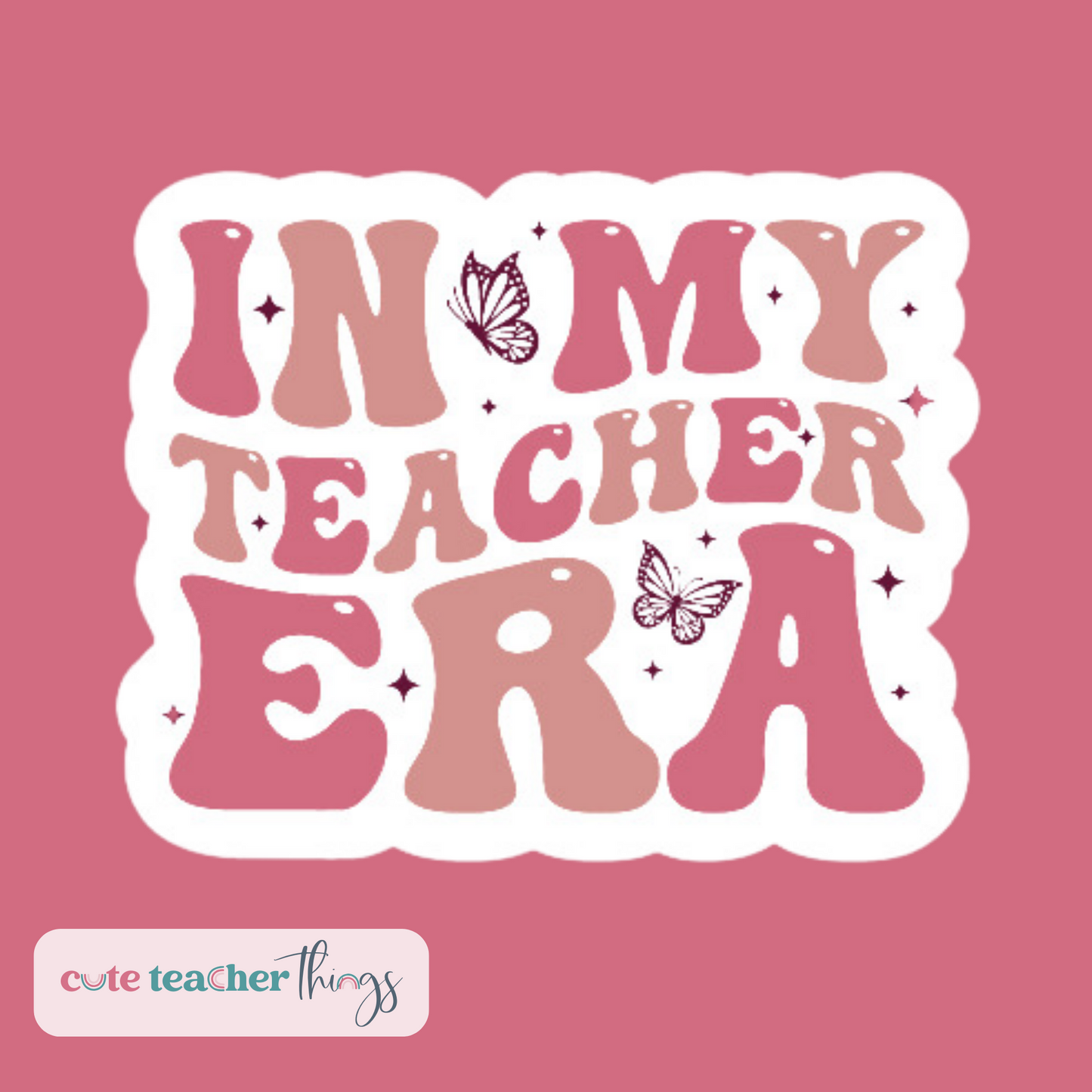 gift for cool teacher, back to school sticker, inspirational