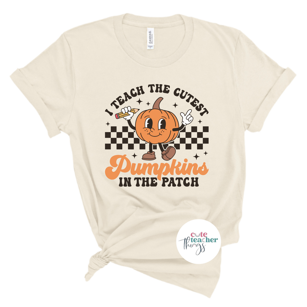 i teach the cutest pumpkins in the patch tee, fall teacher t-shirt, autumn teacher shirt