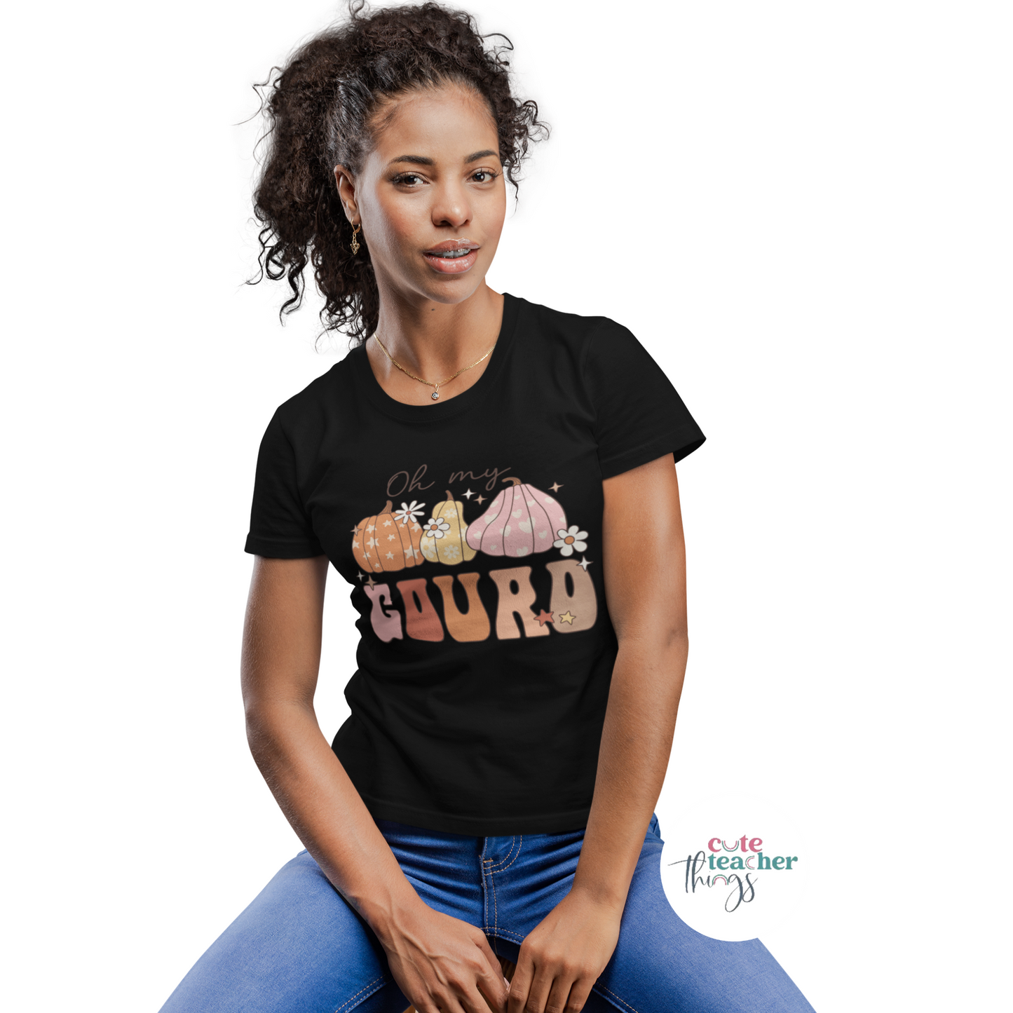 oh my gourd tee, harvest shirt, women's fall t-shirt