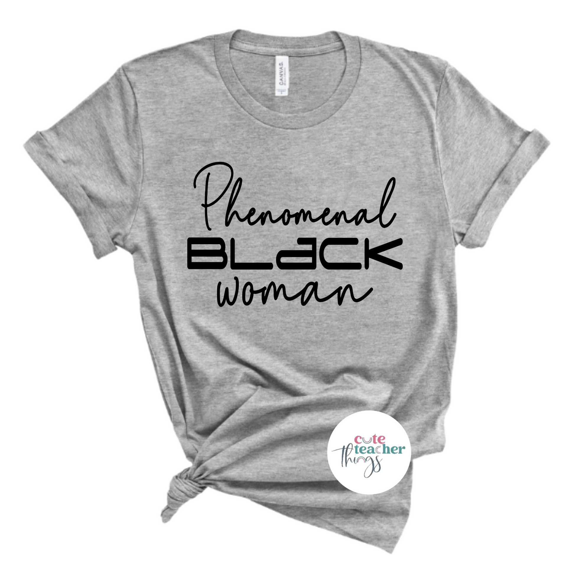 phenomenal black woman tee, black queen shirt, black girl magic t-shirt