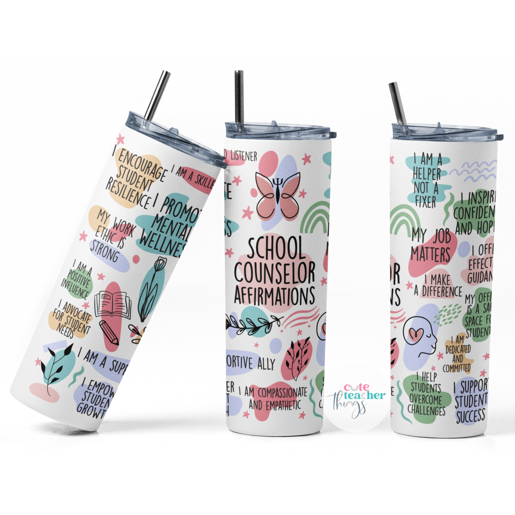 School Counselor Daily Affirmation Tumbler Cute Teacher Things school-counselor-daily-affirmation-tumbler-cute-teacher-things