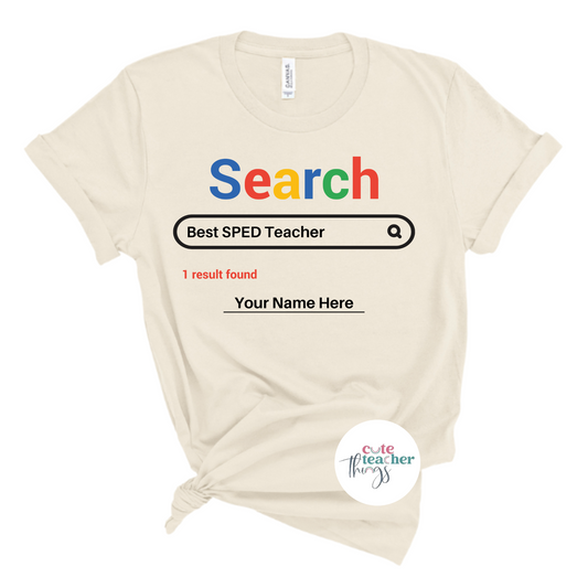 search sped teacher tee, neurodiversity t-shirt, appreciation gift