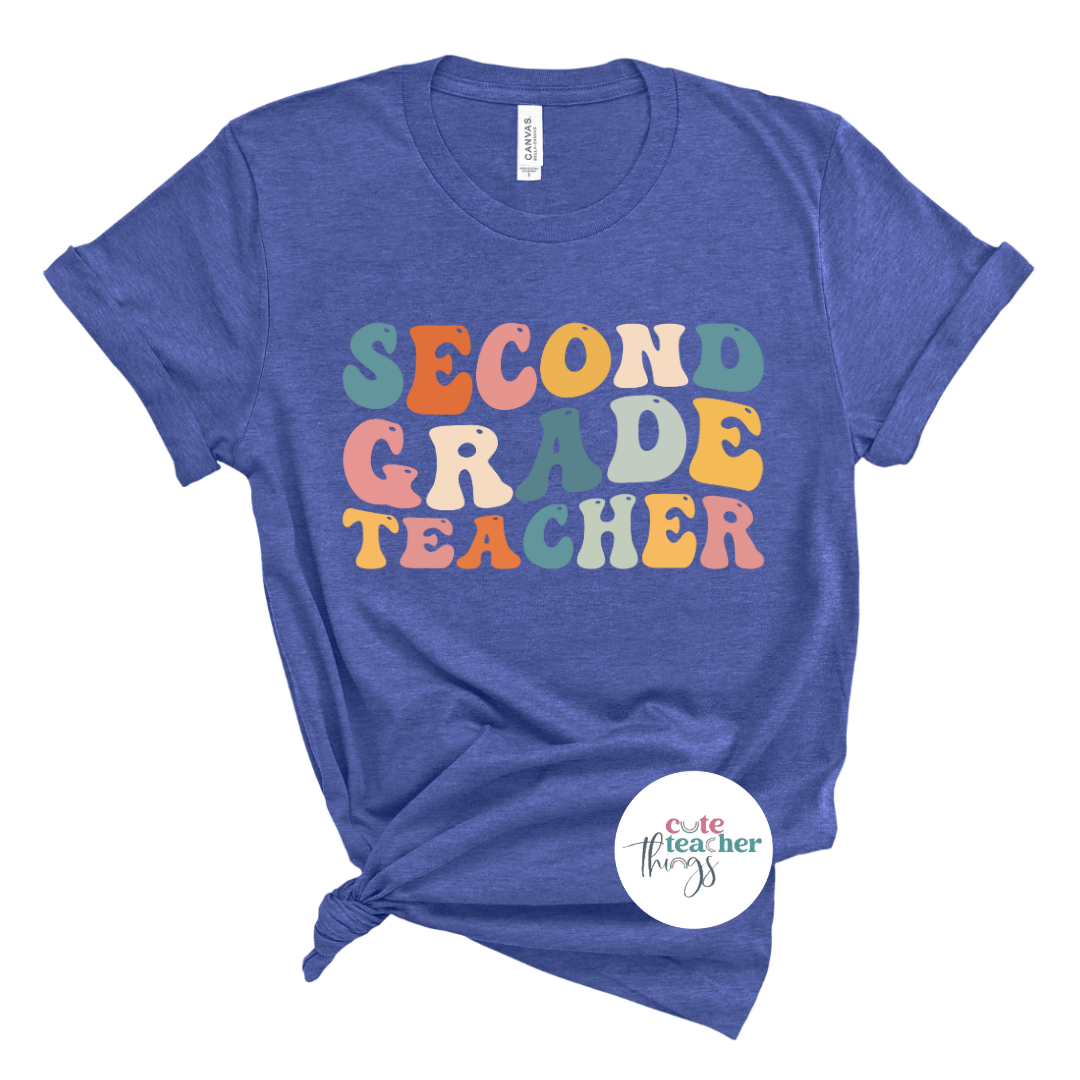 teachers day celebration tee, first day of school outfit, second grade squad t-shirt