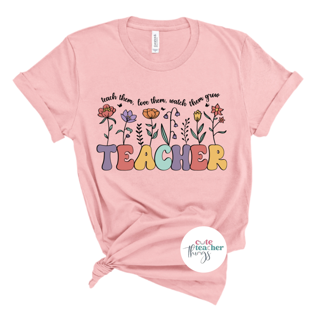 teacher graphic tee, affirmation, back to school t-shirt