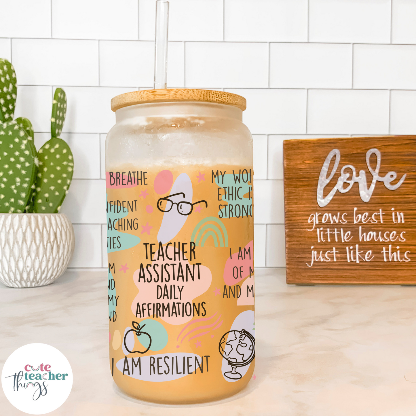 teacher appreciation, teacher assistant gift, drinkware collection