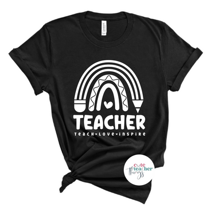 back to school tee, teacher graphic shirt, inspirational teacher t-shirt