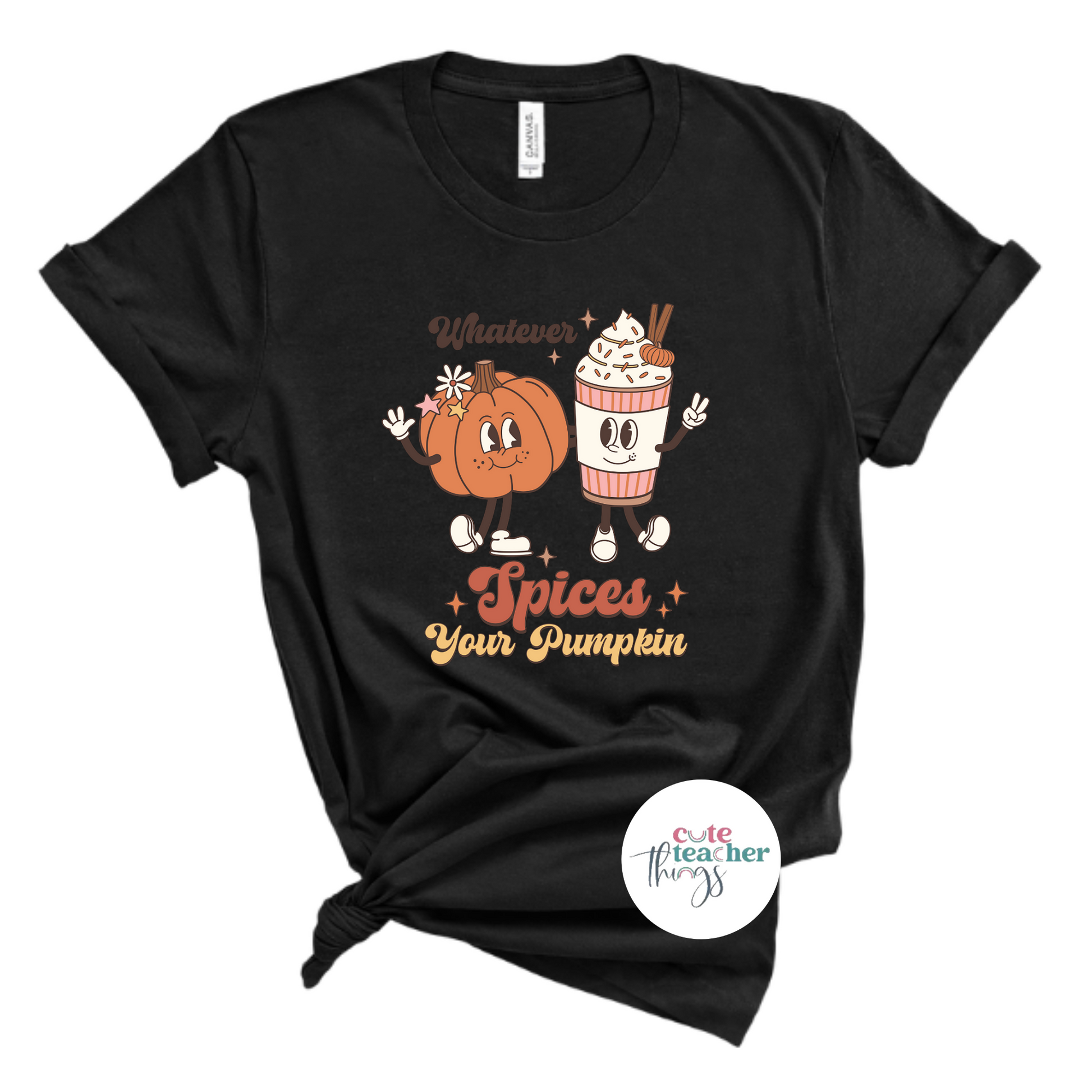 teacher's funny fall tee, pumpkin spice latte apparel, teacher autum clothing