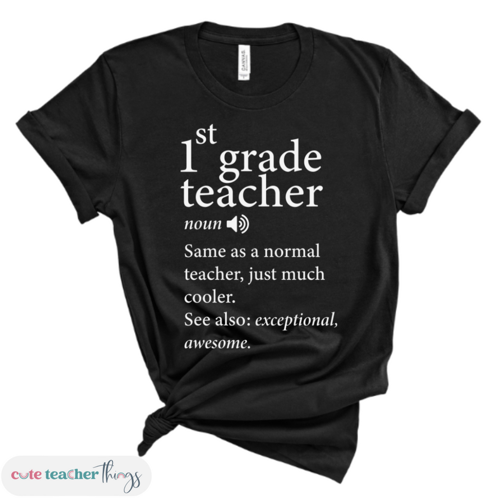 1st grade squad t-shirt, funny teacher shirt, positive affirmation