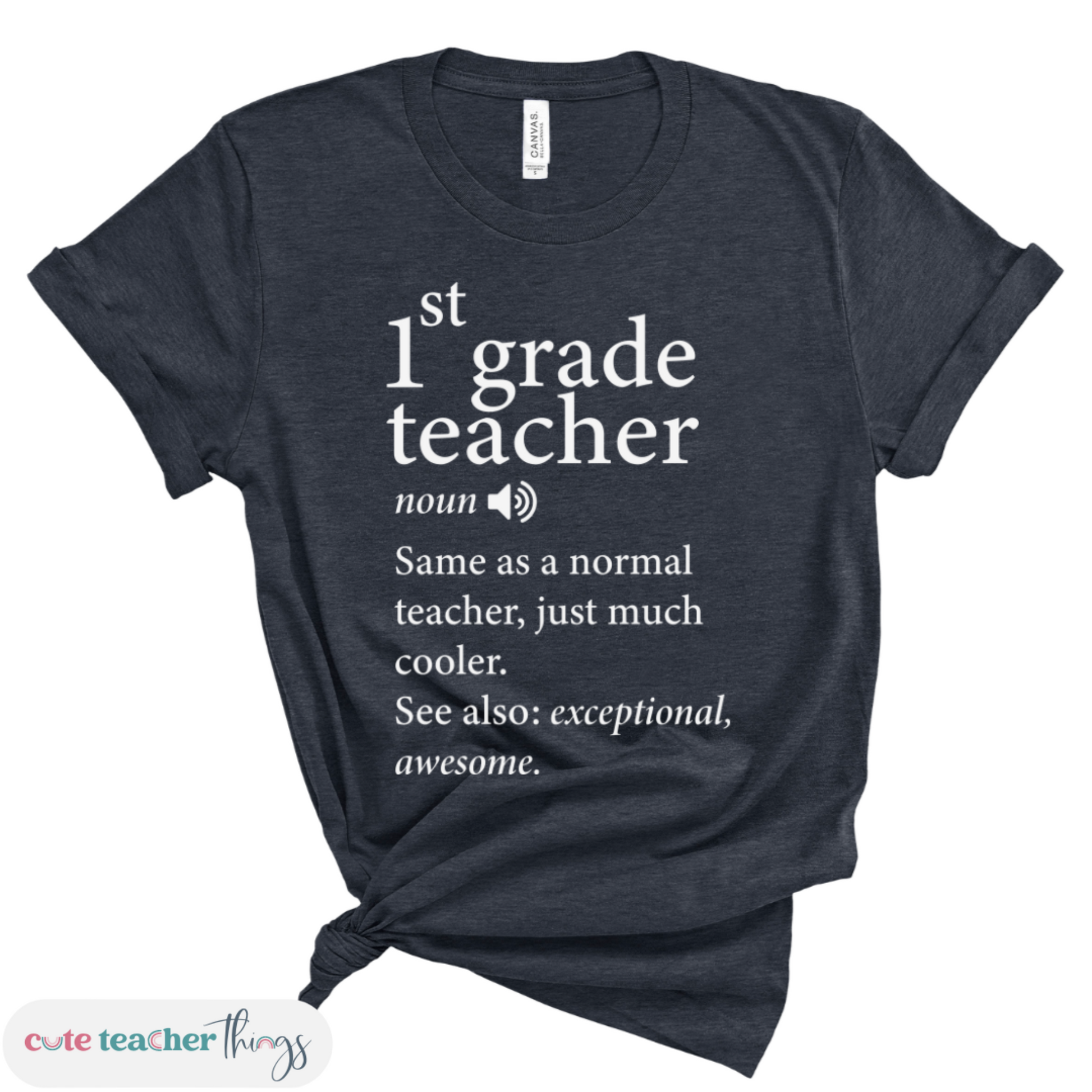 1st grade teacher ootd, teacher apparel, cotton tee