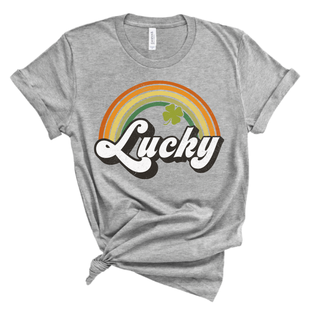 Lucky Retro Distressed Tee