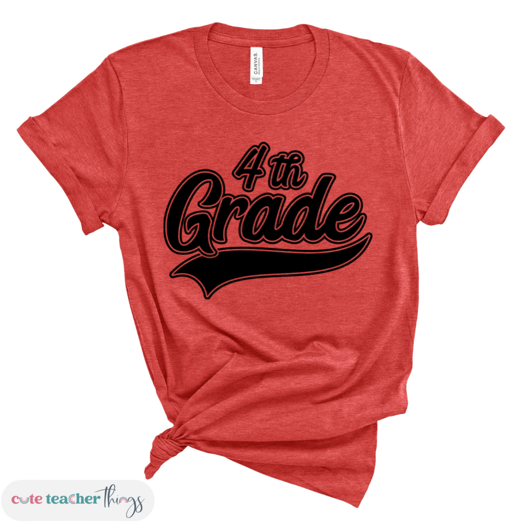 unisex shirt for 4th grade teachers