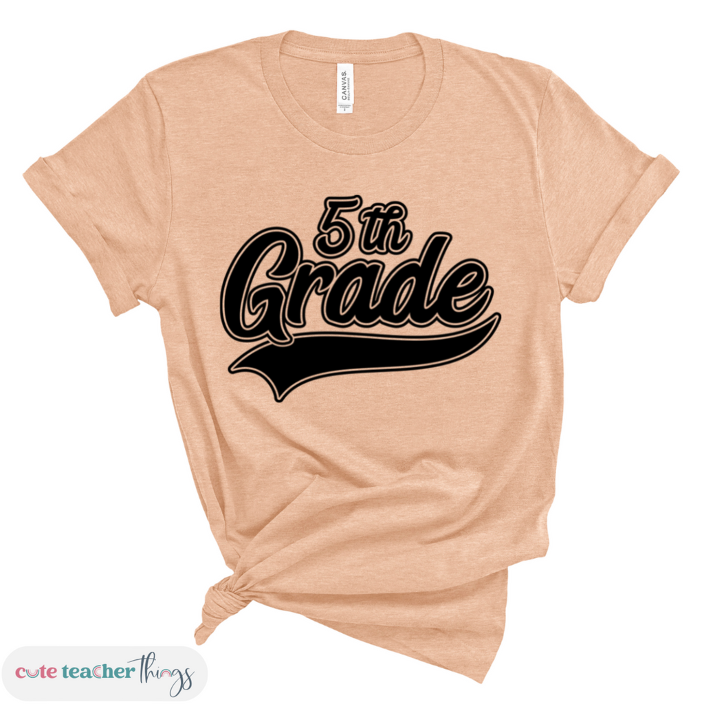 Classic 5th grade teacher t-shirt