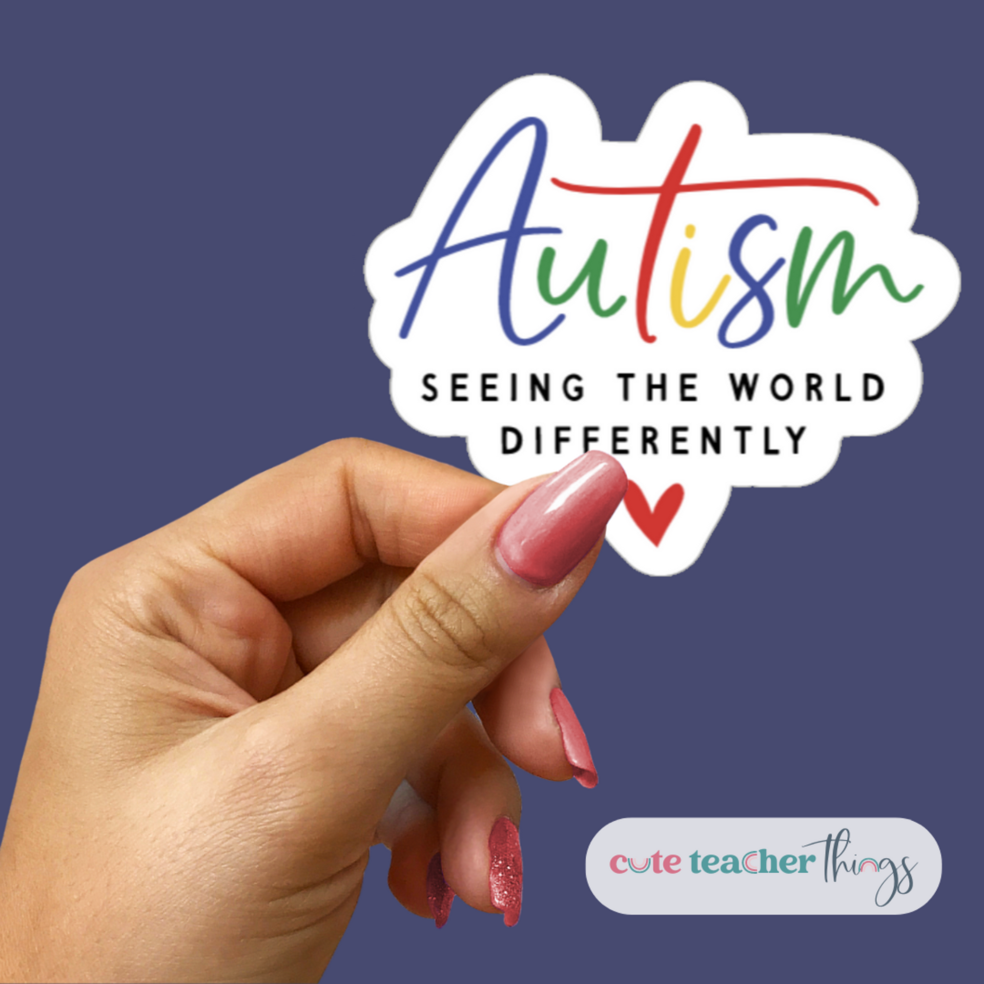 Autism, Seeing The World Differently Sticker