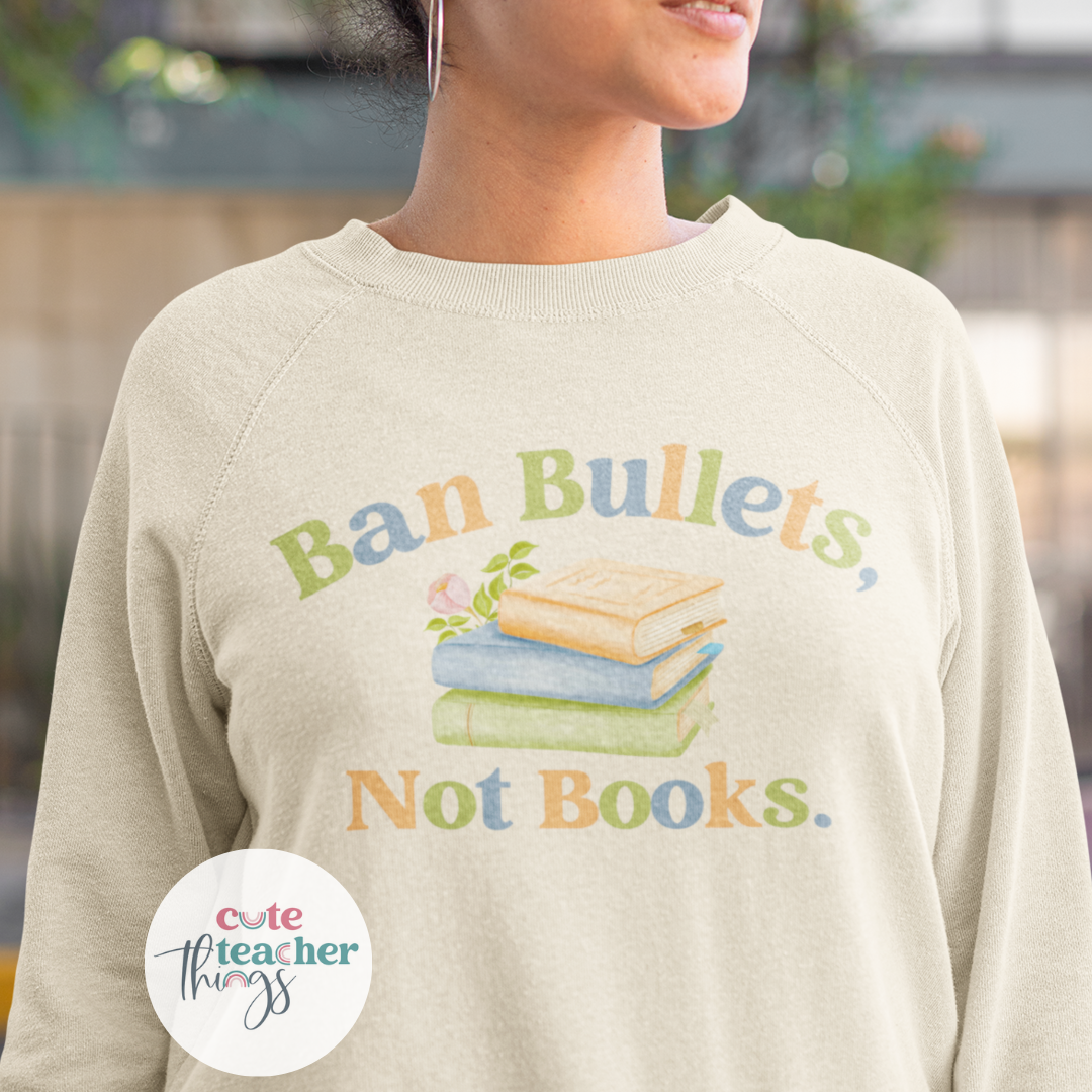 Ban Bullets Not Books Tee