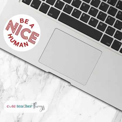 be a nice human hydro flask decal, sticker