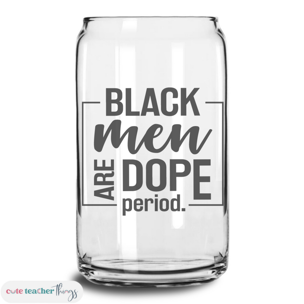 beer can cup, 16oz frosted glass cup, black lives matter glass cup