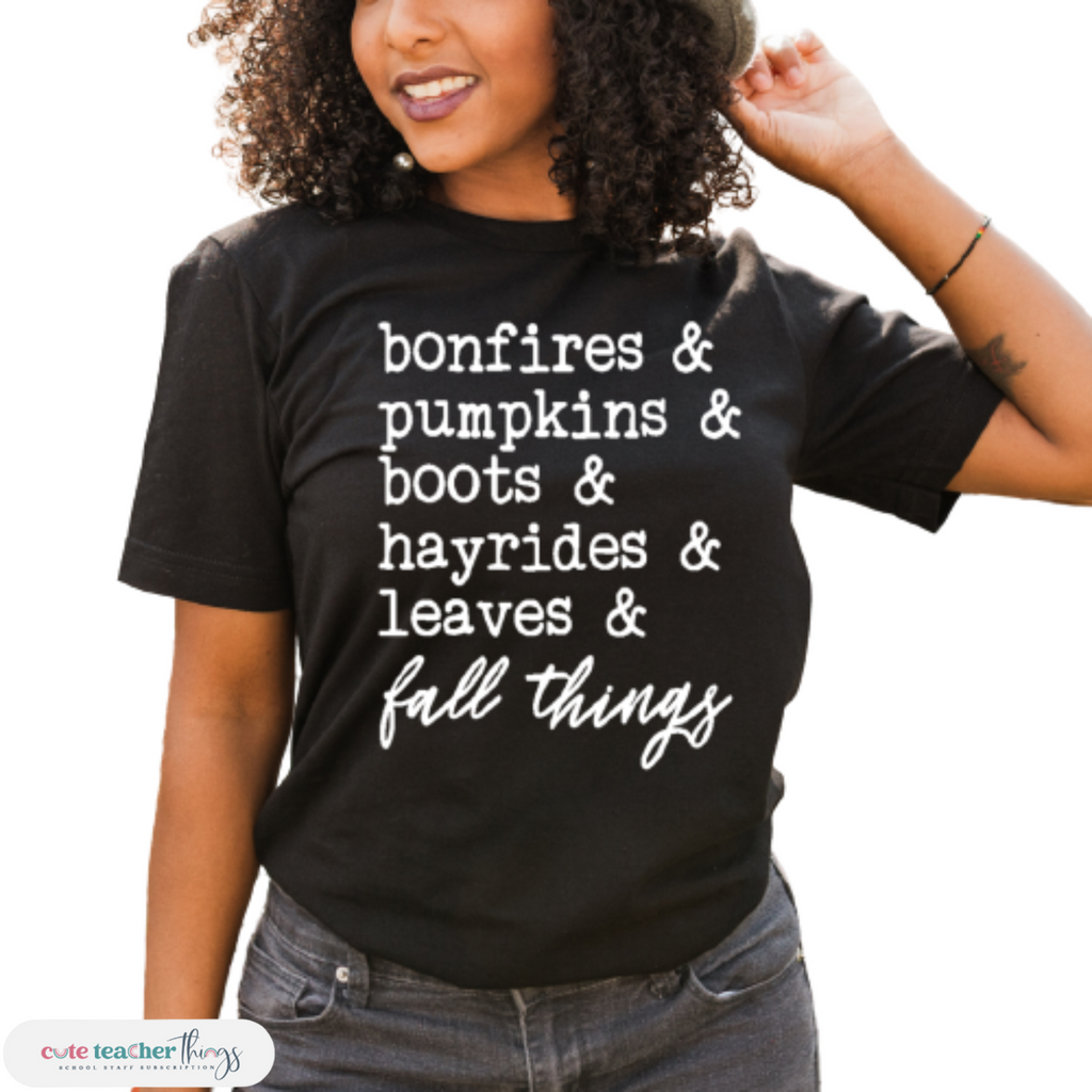 fall things t-shirt design, fall collection unisex tee