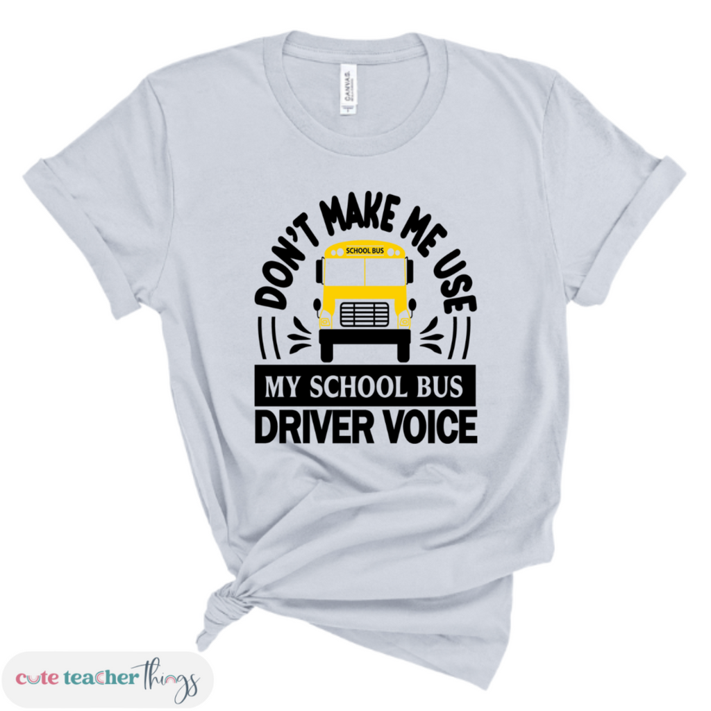 bus driver voice shirt, bus driver goals, cotton shirt