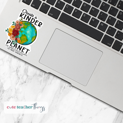 cute laptop decoration, environmentalist stickers, save our mother nature advocates