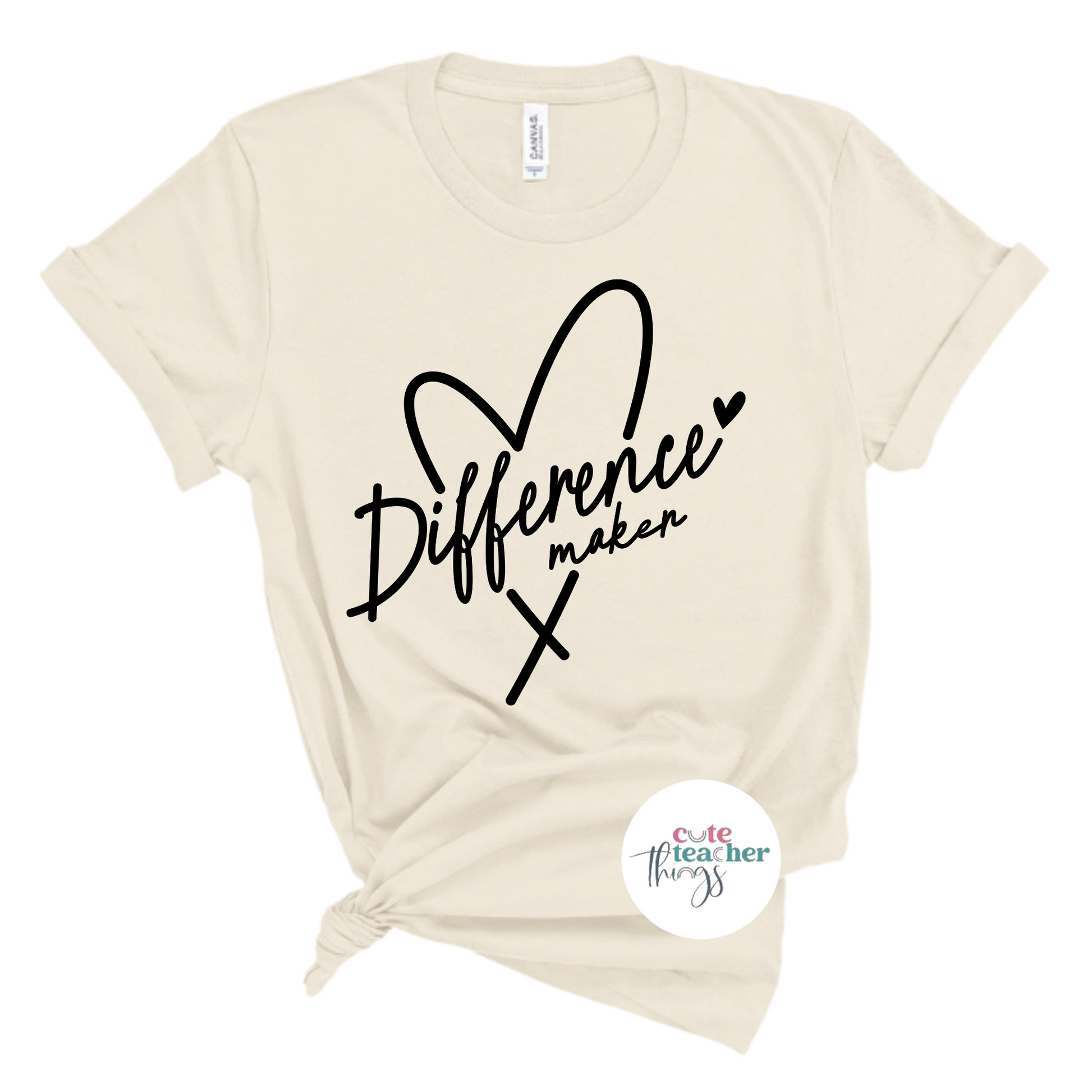 difference maker tee, teacher life, teacher appreciation t-shirt