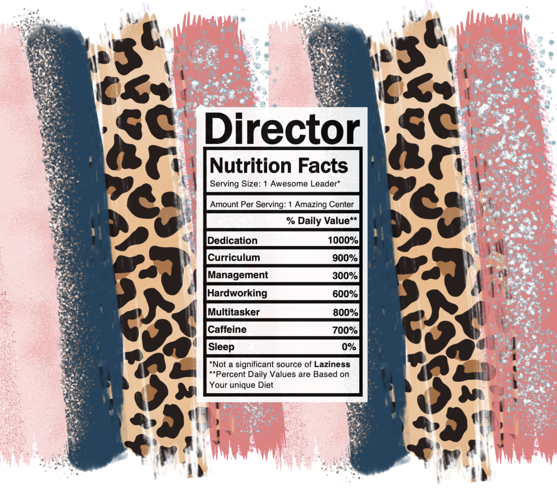 pink leopard director nutrition facts svg