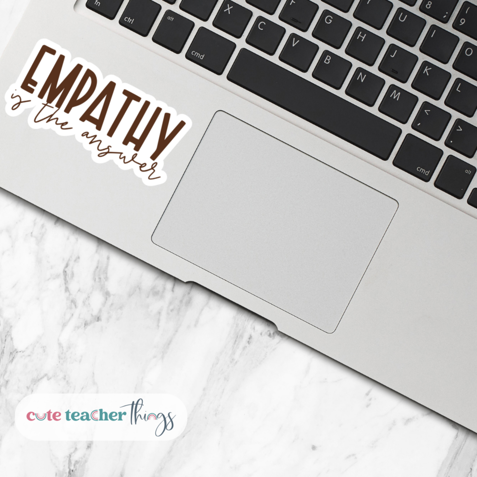 empathy is the answer sticker, perfect gift for teachers, weather proof