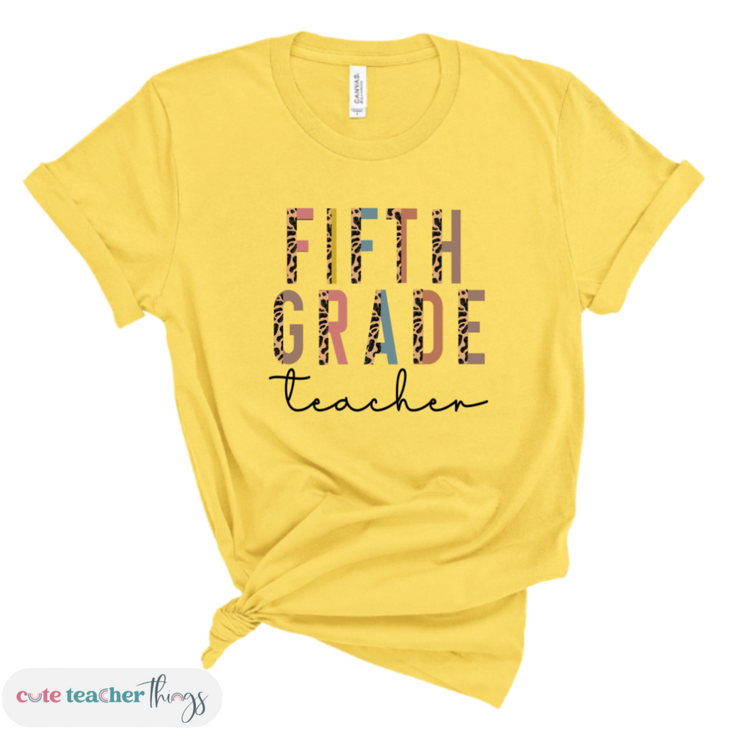 fifth grade teacher shirt, teacher's day outfit, positive affirmation