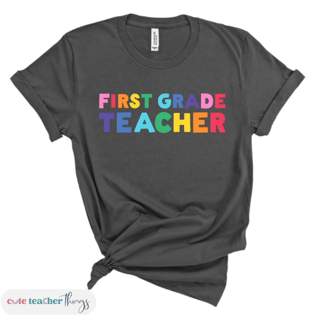 first grade team t-shirt, positive affirmation, unisex fit