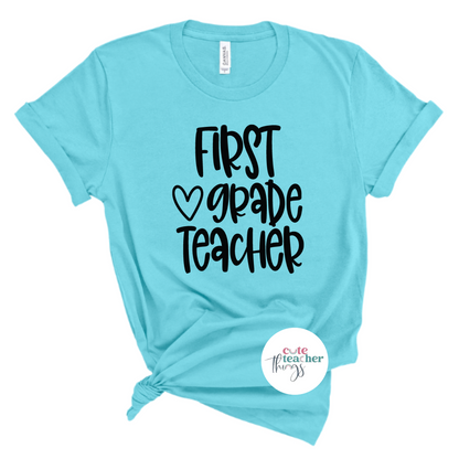 back to school t-shirt, teacher gift, trendy first grade shirt