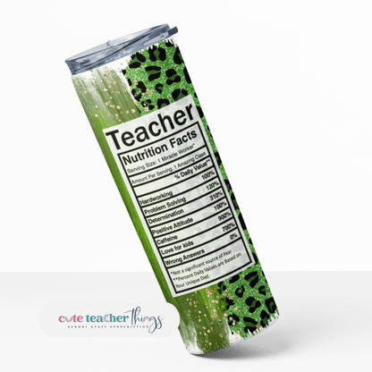 Teacher Nutrition Tumbler