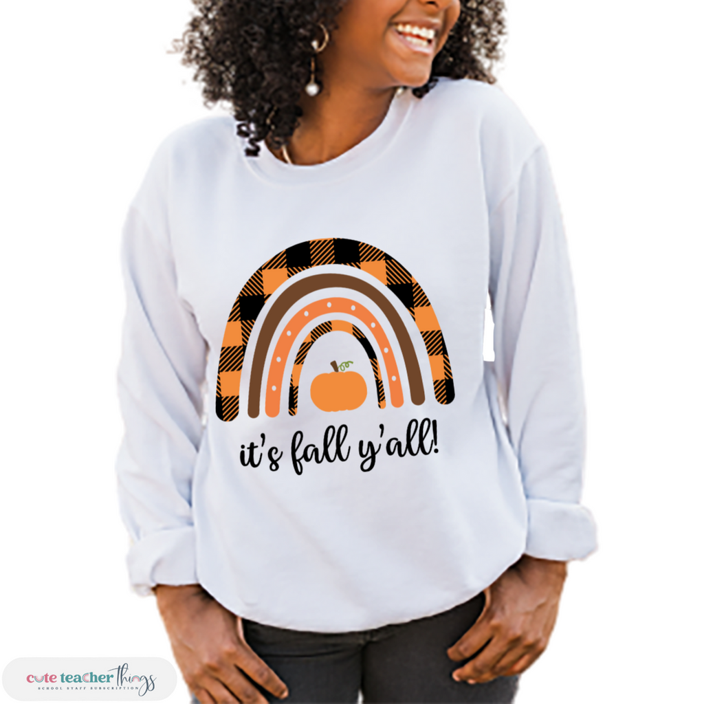 it's fall y'all design sweatshirt