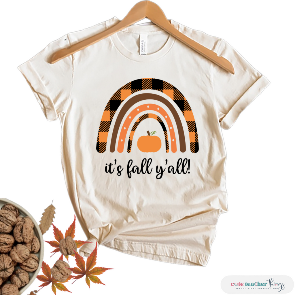 it's fall y'all design tee