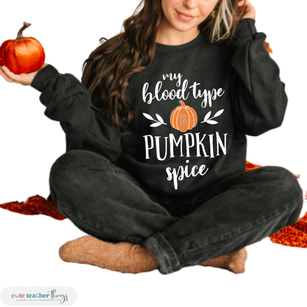 fall collection design sweater, pumpkin spice, halloween sweatshirt
