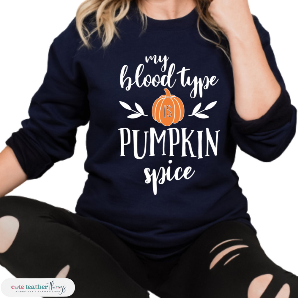heavy blend holiday sweatshirt, pumpkin sweatshirt, gift idea for favorite teacher