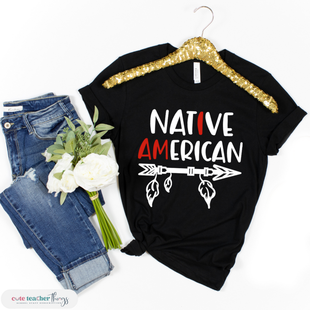 american native tee, native american heritage celebration, holiday tee