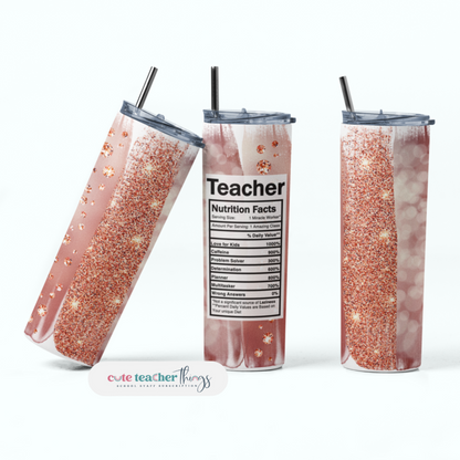 Teacher Nutrition Tumbler