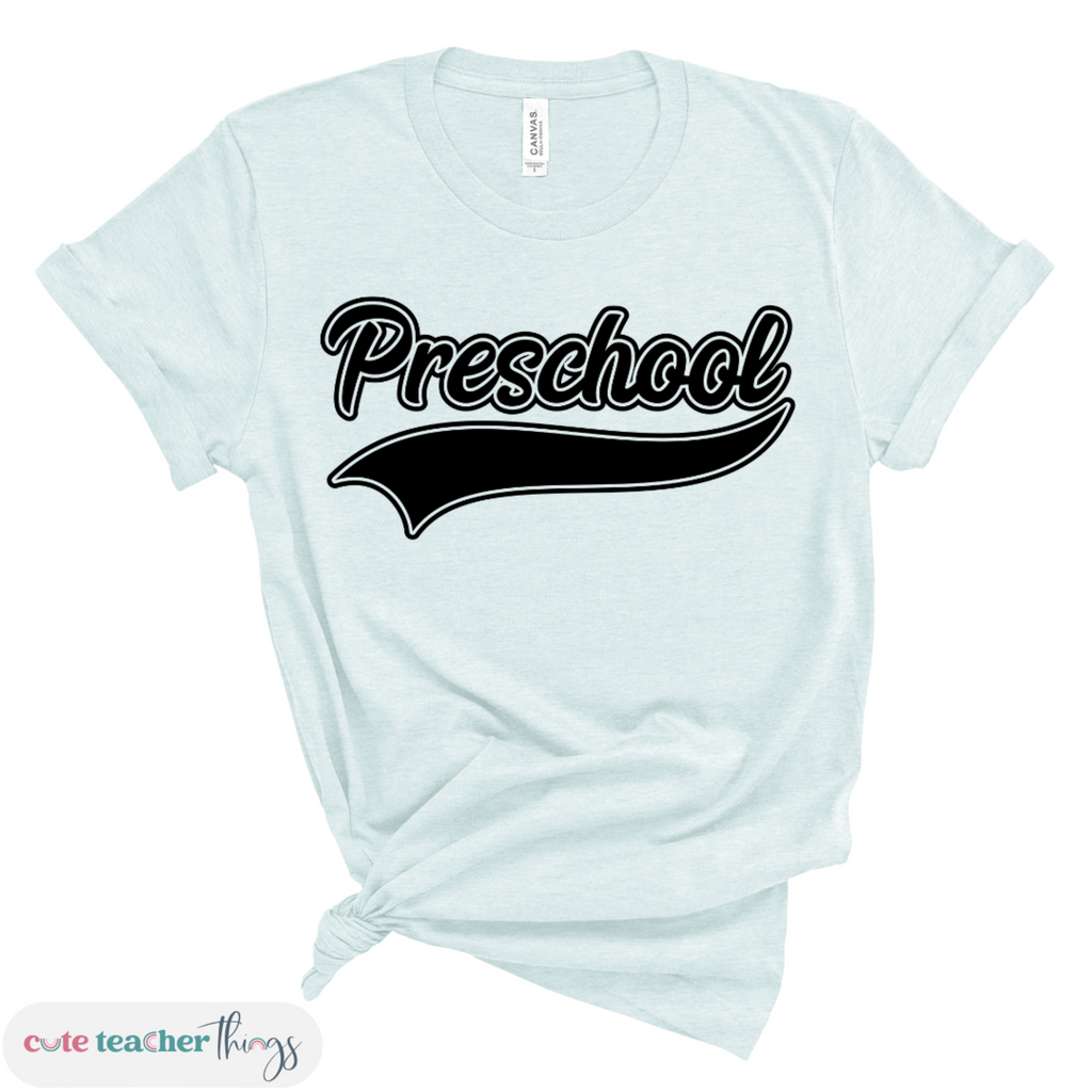 preschool teacher team t-shirt