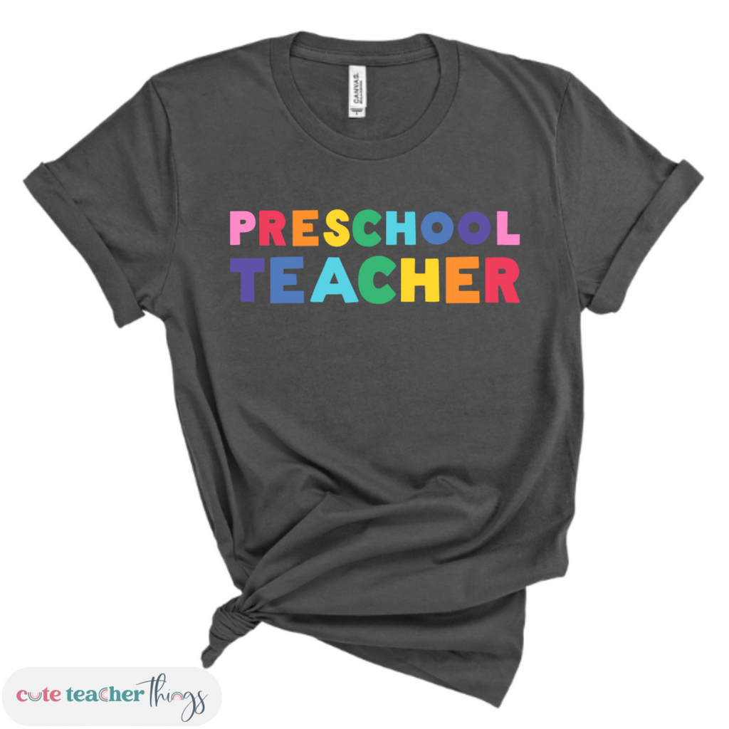 preschool teacher shirt, gift idea for teachers,teacher's day outfit