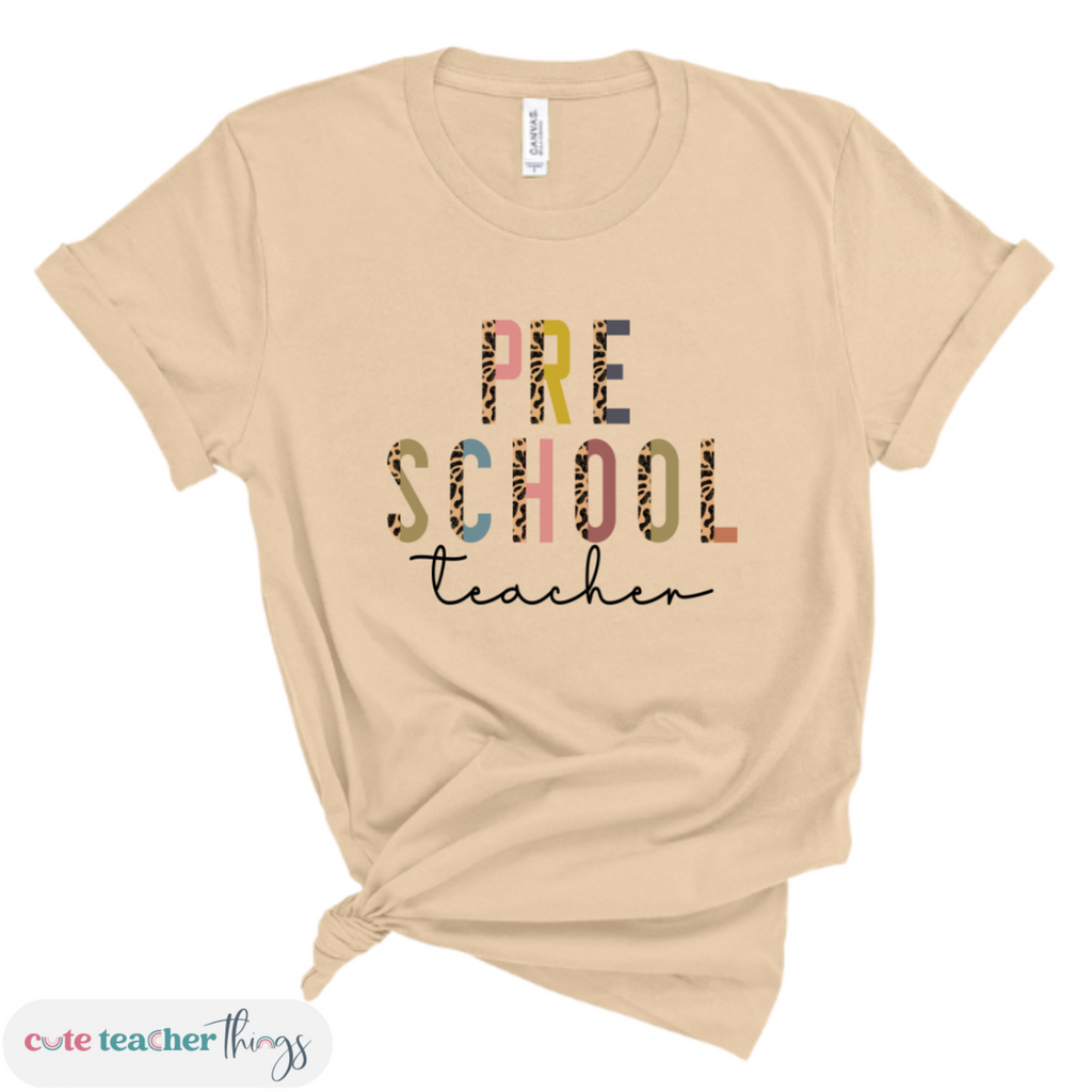 first day of school t-shirt, preschool squad, teacher apparel