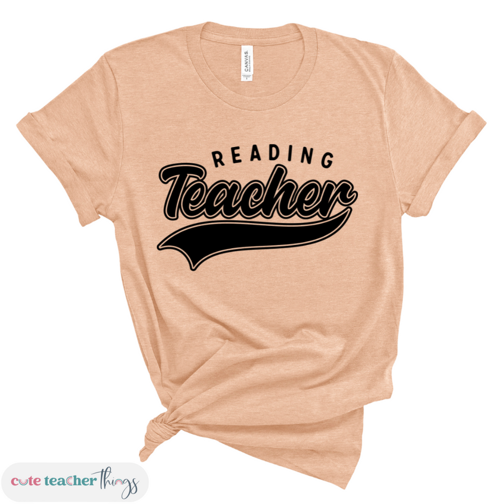 reading teacher ootd, trendy shirt for reading teacher