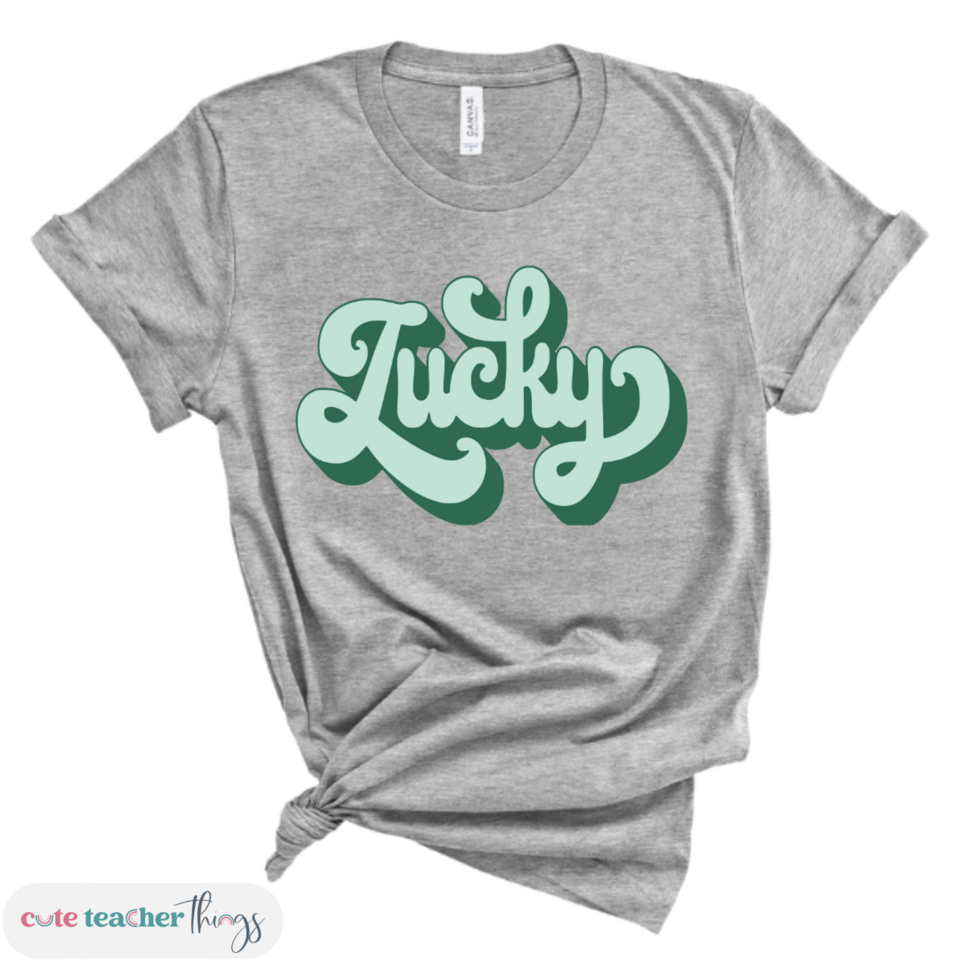 retro lucky tee, unisex , appreciation gift