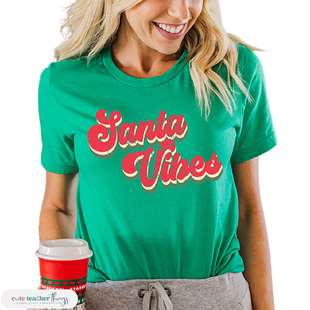 santa shirt, appreciation gift, teacher christmas t-shirt