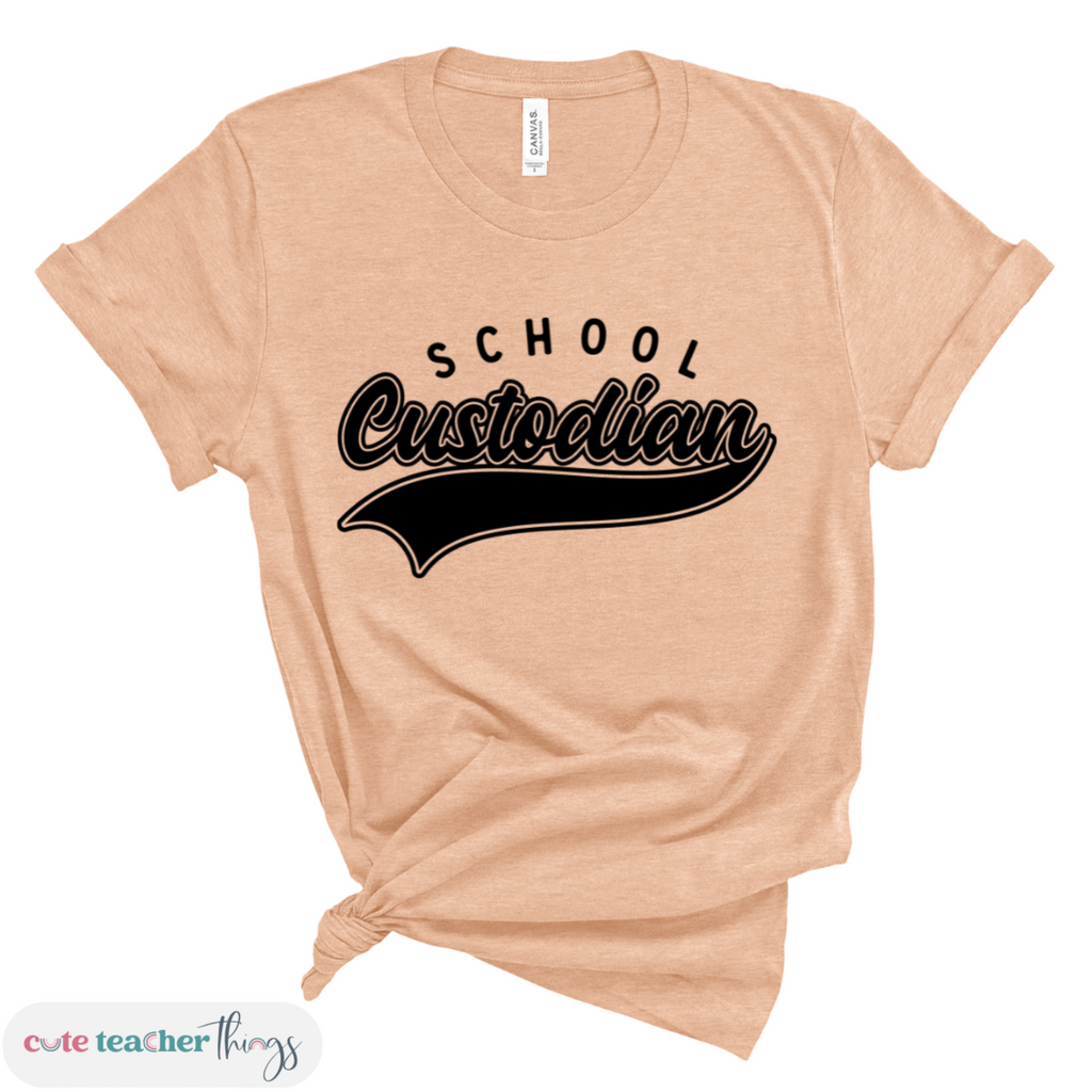 best gift for school custodian, trendy unisex t-shirt