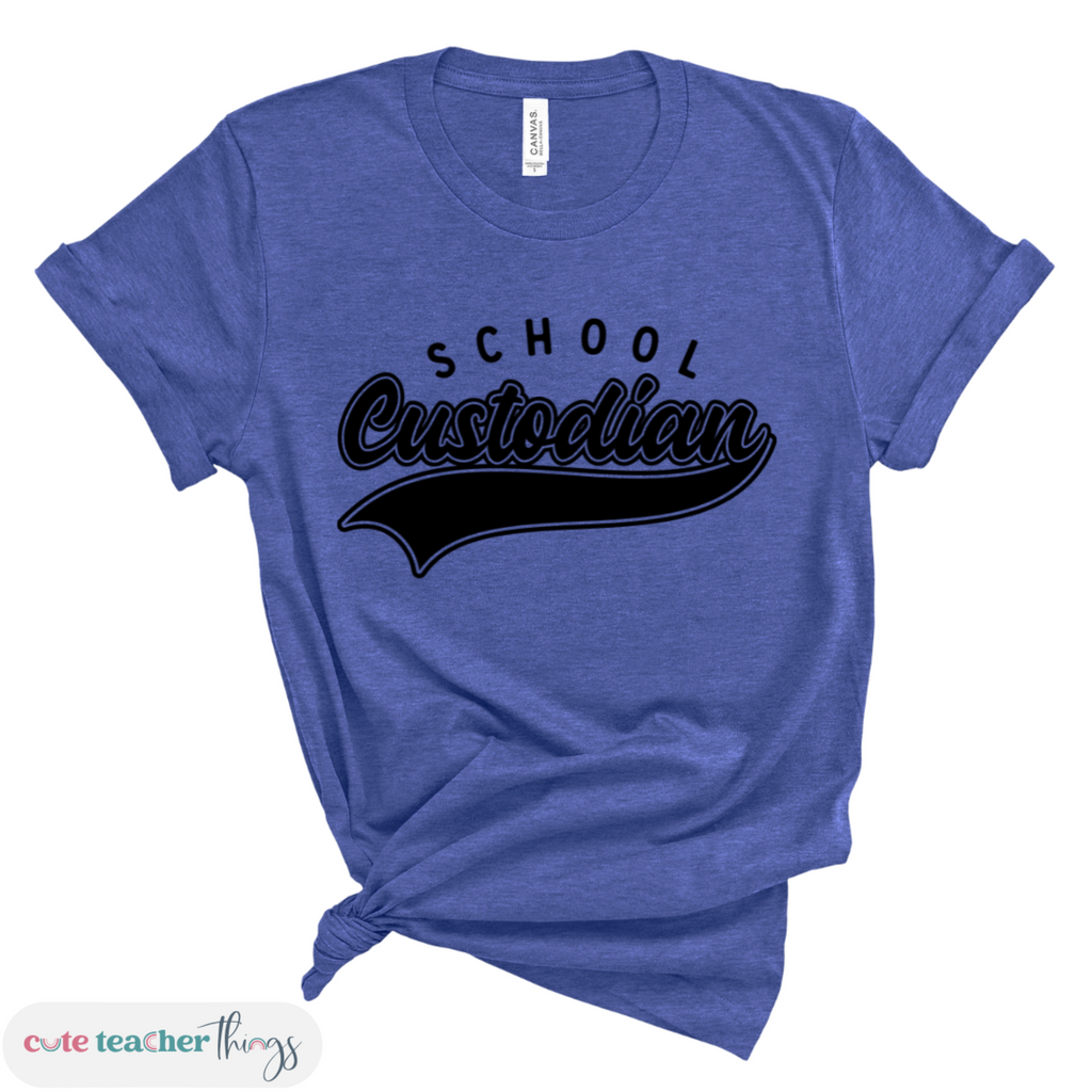 school custodian ootd, school custodian team shirt